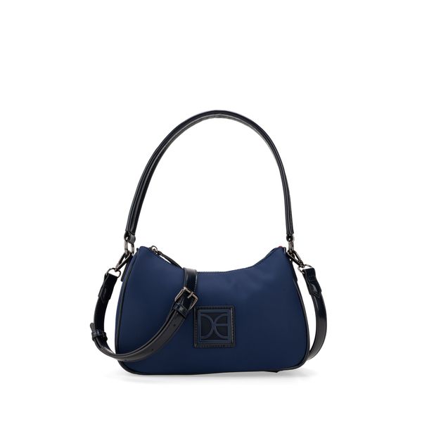 

Bolsa Hobo Chica Textil Color Azul Marino Talla: Unico