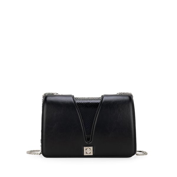 

Bolsa Briefcase Chica Asa De Cadena Color Negro Talla: Unico