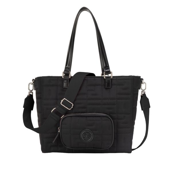 

Bolsa Tote Acolchada Color Negro Talla: Unico