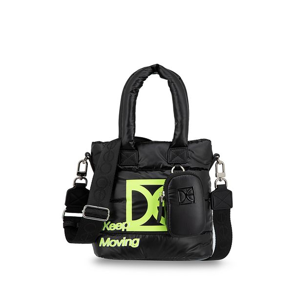

Bolsa Tote Chica Acolchada Con Monedero Color Negro Talla: Unico