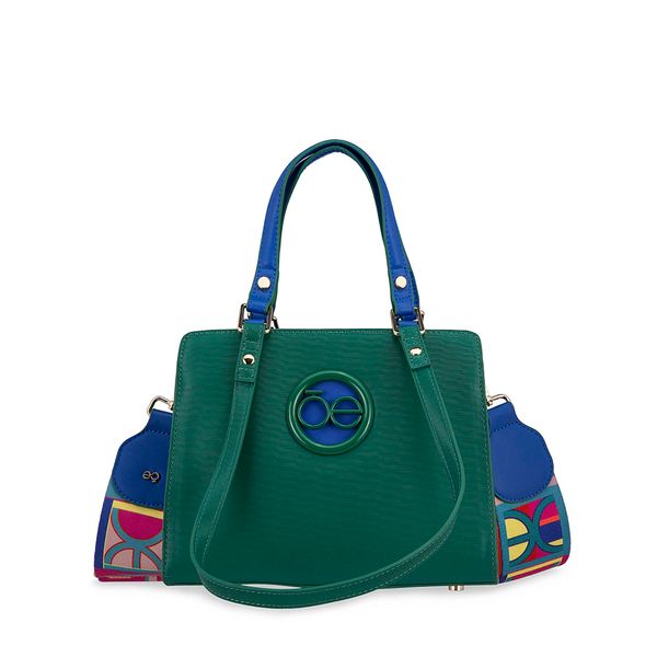 

Bolsa Satchel Chica Asa De Webbing Color Verde Talla: Unico