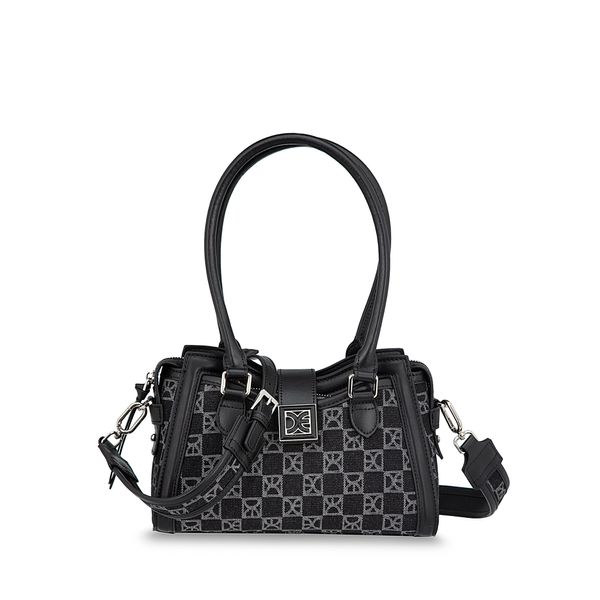 

Bolsa Satchel Chica Textil Con Monedero Color Negro Talla: Unico