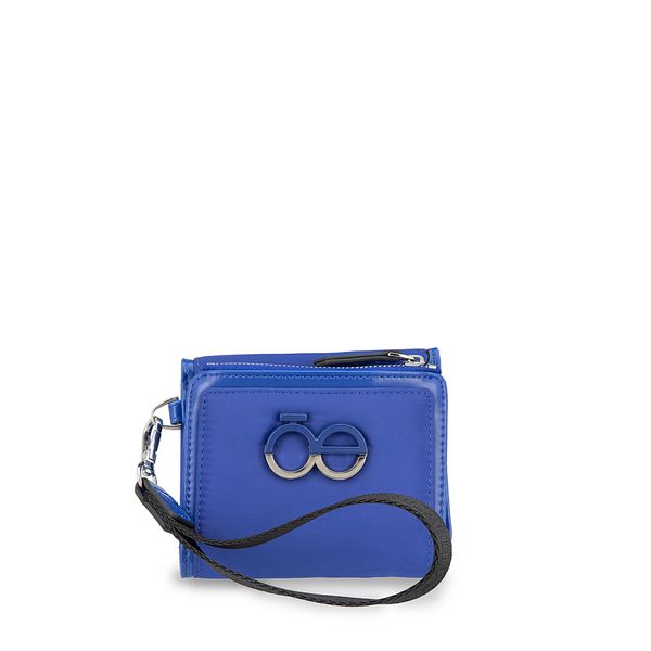 

Cartera Flap Chica Con Maneral Color Azul Talla: Unico