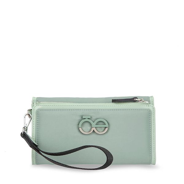 

Cartera Flap Grande Con Maneral Color Verde Menta Talla: Unico