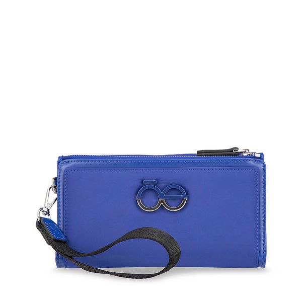 

Cartera Flap Grande Con Maneral Color Azul Talla: Unico