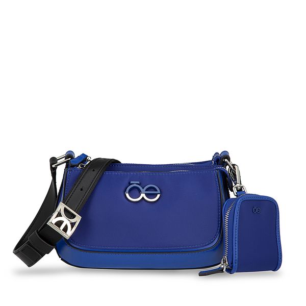 

Bolsa Crossbody Grande Textil Con Monedero Color Azul Talla: Unico