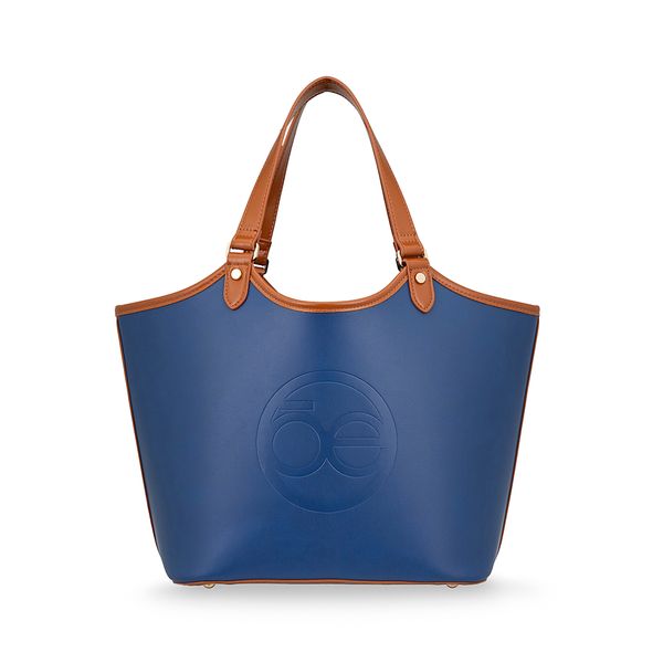 

Bolsa Tote Grande Con Pouch Color Azul Talla: Unico