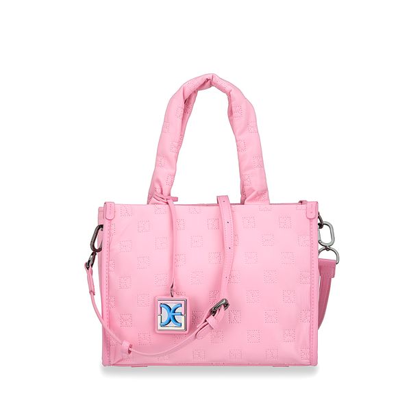 

Bolsa Tote Mediana Con Charm Color Rosa Talla: Unico