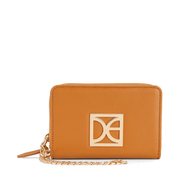 

Cartera Mediana Con Maneral Color Café Talla: Unico