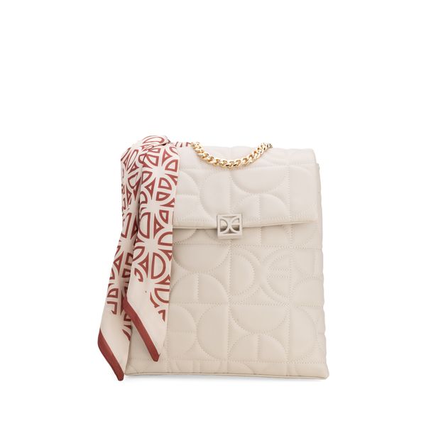 

Mochila Mediana Acolchada Con Mascada Color Nude Talla: Unico