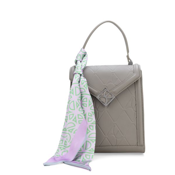 

Mochila Chica Con Mascada Color Gris Talla: Unico