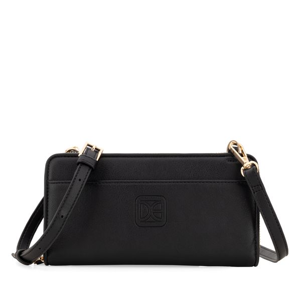 

Cartera Cierre Sencillo Doble Función Color Negro Talla: Unico