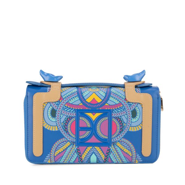 

Cartera Maxi Jacobo Y María Ángeles Con Cierre Doble Y Manerales Intercambiables Color Azul Talla: Unico