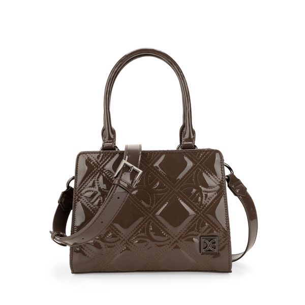 

Bolsa Satchel Mediana Charol Color Café Talla: Unico