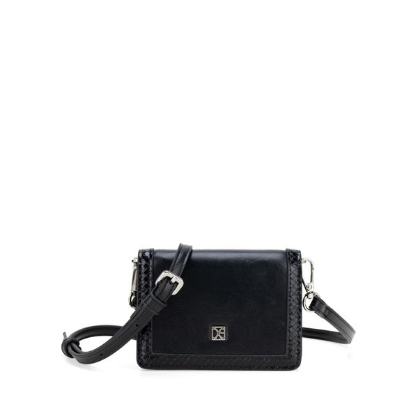 

Cartera Flap Chica Doble Función Color Negro Talla: Unico