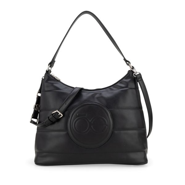

Bolsa Hobo Acolchada Color Negro Talla: Unico