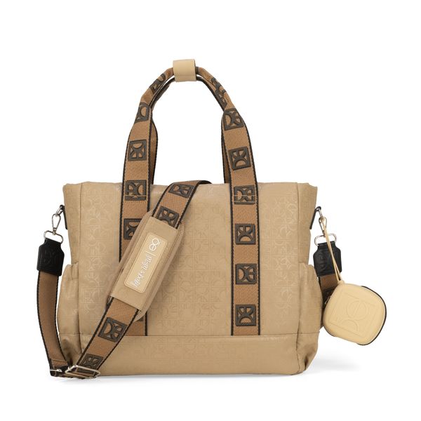 

Pañalera Tote Mom & Baby Con Accesorios Color Fango Talla: Unico