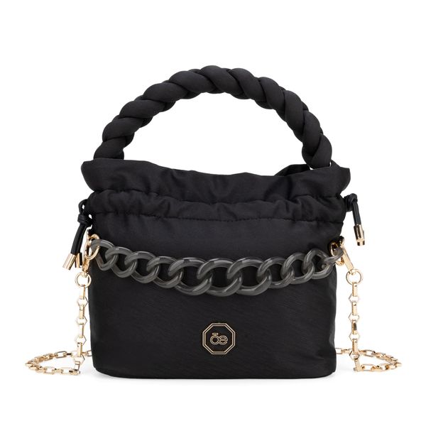 

Bolsa Drawstring Textil Maneral Trenzado color Negro Talla: Unico