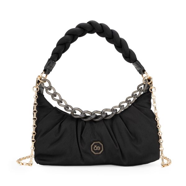 

Bolsa Baguette Textil Maneral Trenzado color Negro Talla: Unico