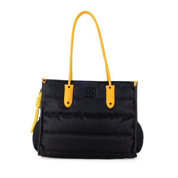 

Bolsa Tote de Viaje Textil Porta Laptop 15 Plg color Negro Talla: 15 Plg