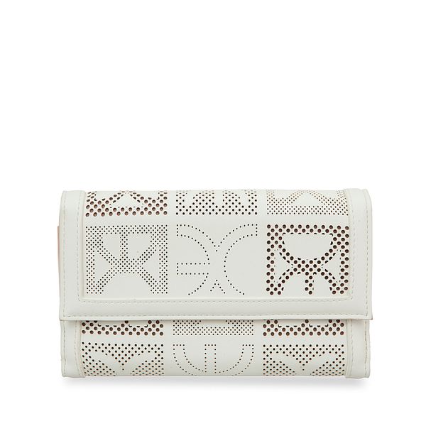 

Cartera Grande Flap Color Blanco Talla: Unico
