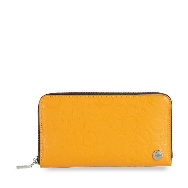 

Cartera Grande Cierre Sencillo color Amarillo Talla: Unico