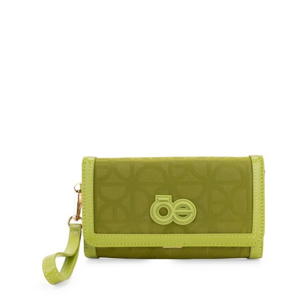

Cartera Grande Flap con Maneral color Verde Talla: Unico