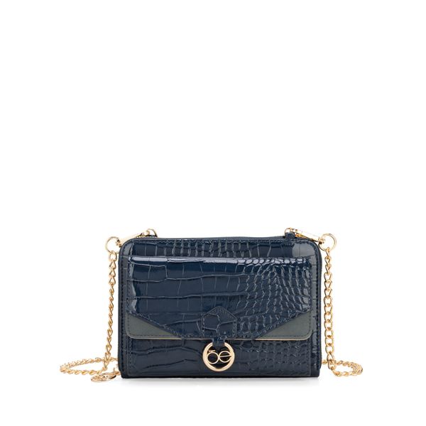 

Cartera Maxi Cierre Sencillo color Azul Talla: Unico
