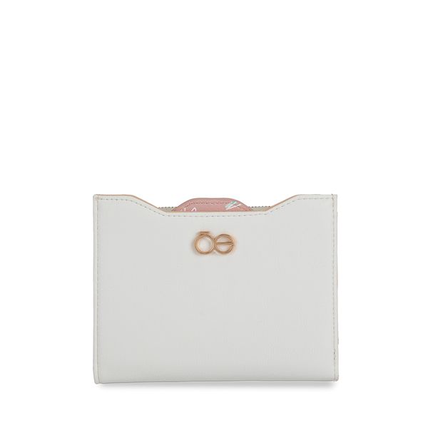 

Cartera Mediana con Tarjetero Desprendible color Beige Talla: Unico