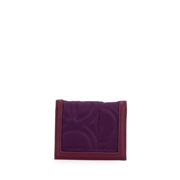 

Cartera Flap Chica Textil color Morado Talla: Unico