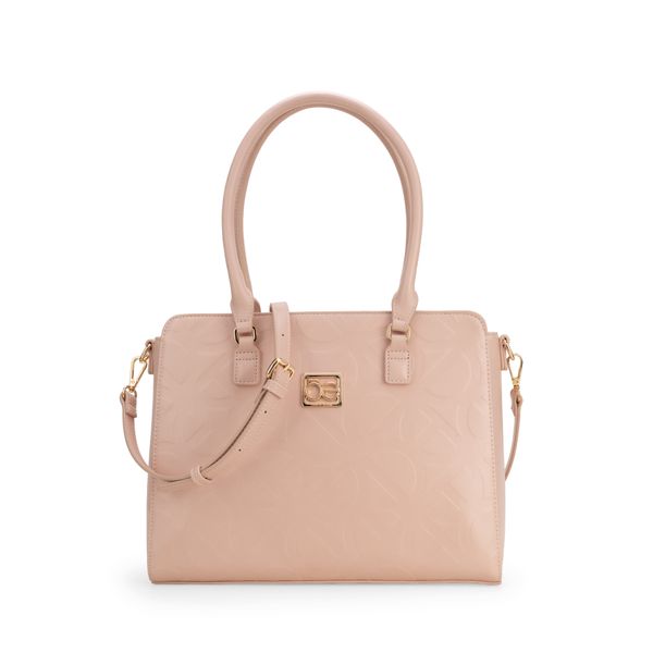 

Bolsa Satchel Monograma Troquelado color Rosa Talla: Unico