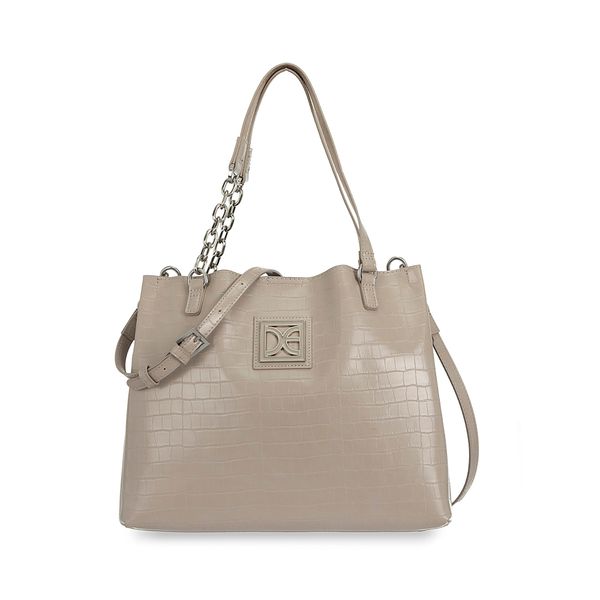 

Bolsa Satchel Mediana Look Animal Skin Color Gris Talla: Mediana