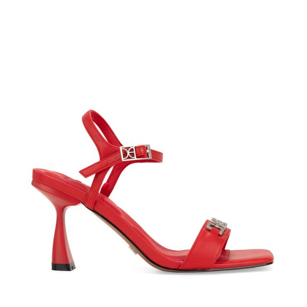 

Sandalia Tacón Asimétrico color Rojo Talla: 24