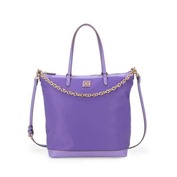 

Bolsa Tote Textil Cadena Color Lila Talla: Unico