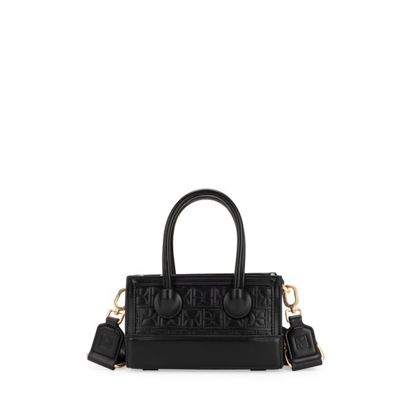

Bolsa Satchel Miniatura Monograma Troquelado Color Negro Talla: Unico