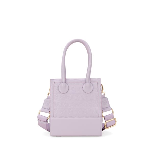

Bolsa Tote Chica Monograma Troquelado Color Lila Talla: Unico