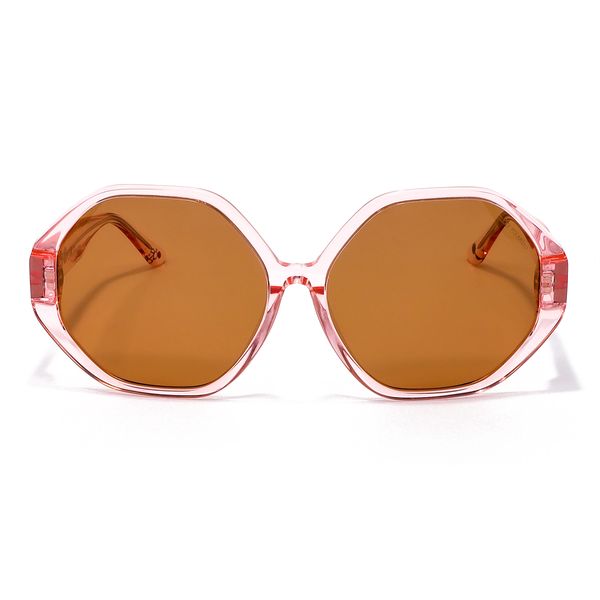 

Lente Solar Forma Hexagonal Peanuts by oe con Armazón de Acetato Color Rosa Talla: Unico