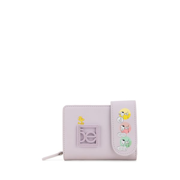

Cartera Flap Chica Peanuts x Oe color Lila Talla: Unico