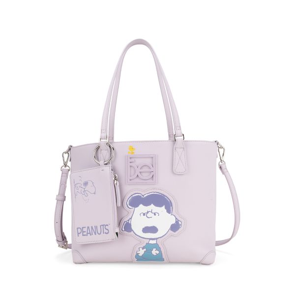 

Bolsa Tote Mediana con Monedero Peanuts x Oe color Lila Talla: Unico