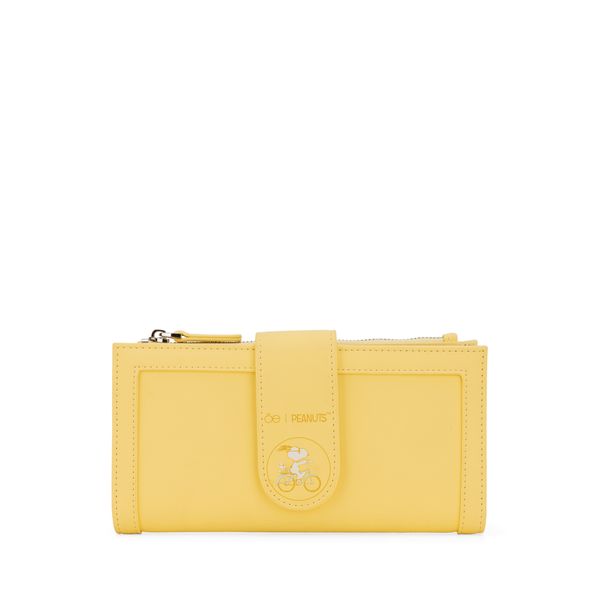 

Cartera Grande Flap Peanuts x Oe color Amarillo Talla: Unico