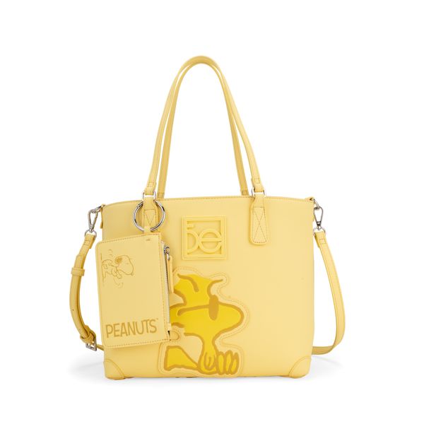 

Bolsa Tote Mediana con Monedero Peanuts x Oe Color Amarillo Talla: Única