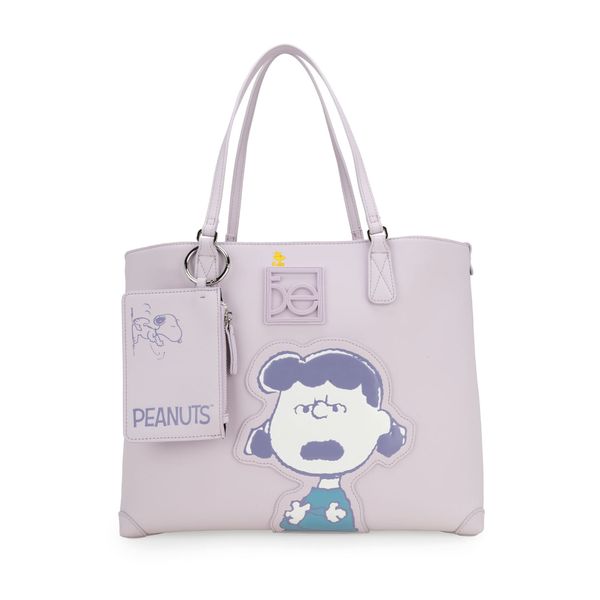 

Bolsa Tote Grande con Monedero Peanuts x Oe color Lila Talla: Unico