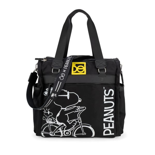 

Pañalera Tote Nylon Peanuts x Oe color Negro Talla: Unico