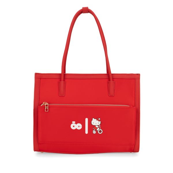 

Bolsa Tote Grande Oe x Hello Kitty color Rojo Talla: Unico