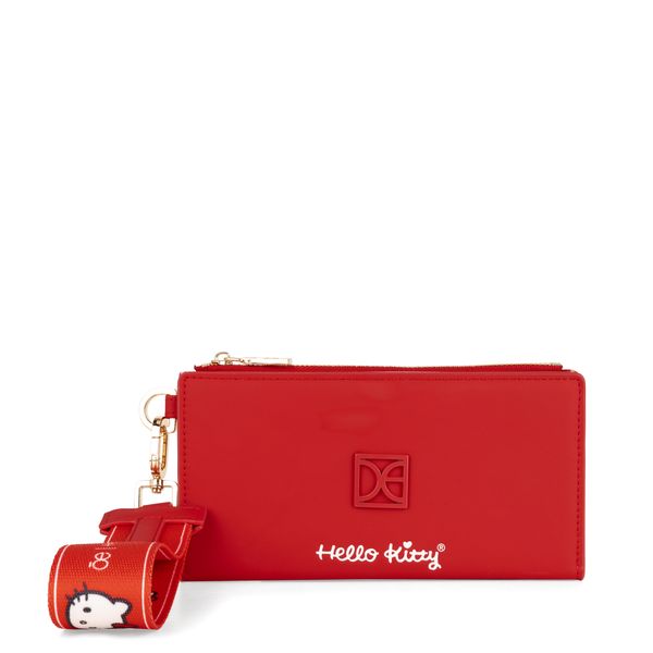 

Cartera Flap Grande Oe x Hello Kitty Con Maneral color Rojo Talla: Unico