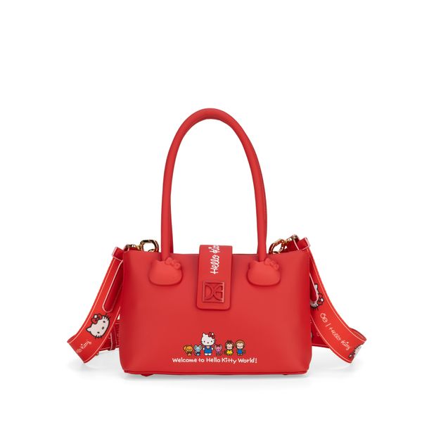 

Bolsa Satchel Chica Oe x Hello Kitty color Rojo Talla: Unico