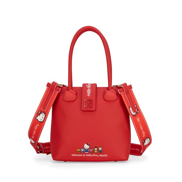 

Bolsa Satchel Mediana Oe x Hello Kitty color Rojo Talla: Unico