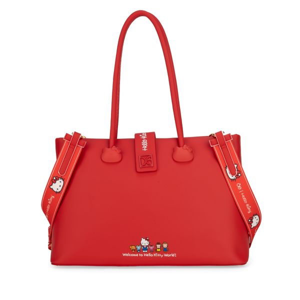 

Bolsa Satchel Grande Oe x Hello Kitty color Rojo Talla: Unico