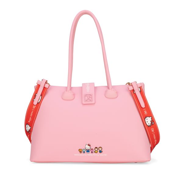 

Bolsa Satchel Grande Oe x Hello Kitty color Rosa Talla: Unico