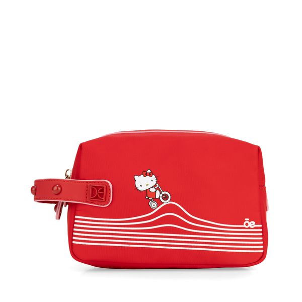 

Cosmetiquera Mediana Oe x Hello Kitty color Rojo Talla: Mediana